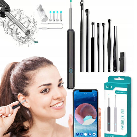 Kit de nettoyage des oreilles intelligents sans fil avec caméra et lumière LED NE3 -  جهاز مزود بكاميرا و ضوء لتنظيف الأذن و فحص الأسنان
