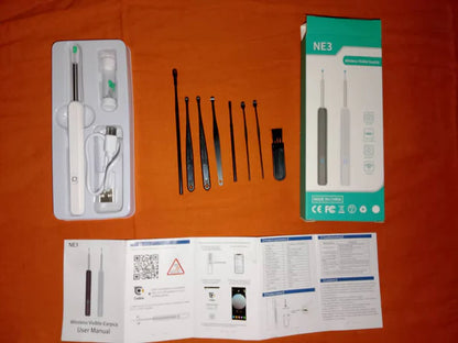 Kit de nettoyage des oreilles intelligents sans fil avec caméra et lumière LED NE3 -  جهاز مزود بكاميرا و ضوء لتنظيف الأذن و فحص الأسنان